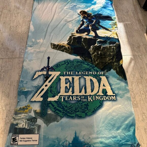 The Legend Of Zelda Tears Of The Kingdom Promo Cloth Banner GameStop 90"x48" - Picture 1 of 2
